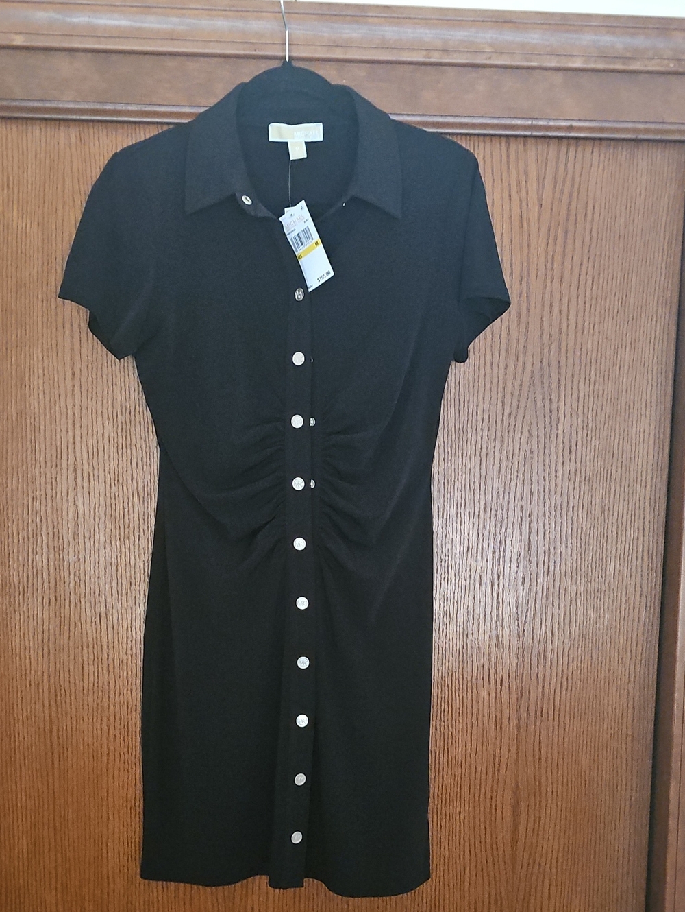 Michael Kors  Collared Snap Button Dress